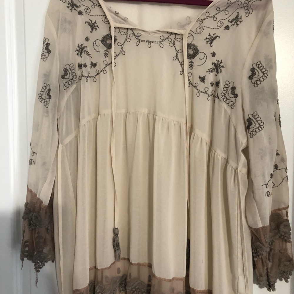 Sheer tunic top or dress
